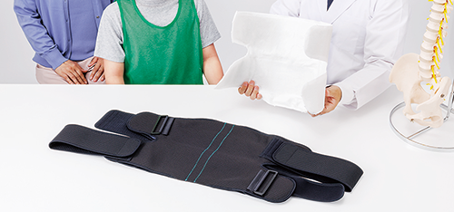 フィットキュア・ランバー装着の説明イメージ画像