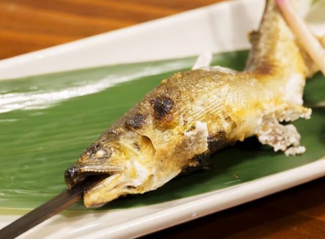 天然鮎の塩焼き