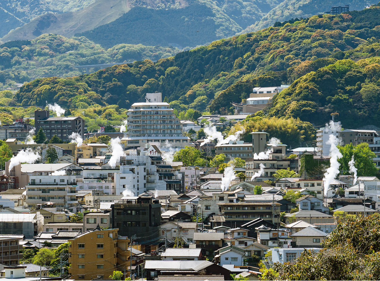 湯けむり展望台からの眺め